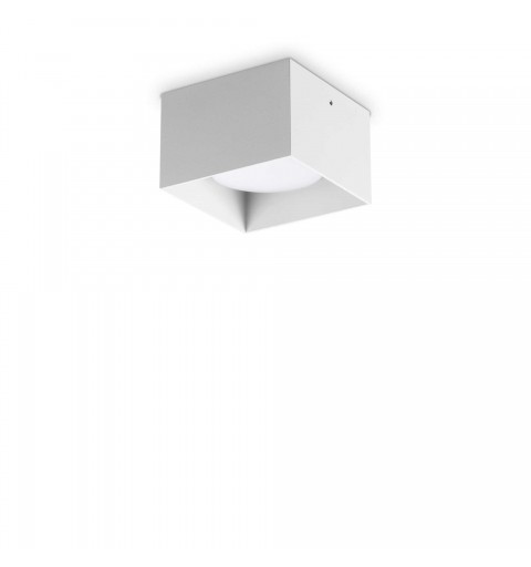 Ideal Lux SPIKE PL1 SQUARE BIANCO Mod. 317489 Lampada Da Soffitto 1 Luce