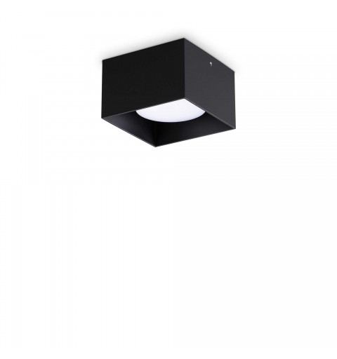 Ideal Lux SPIKE PL1 SQUARE NERO Mod. 317496 Lampada Da Soffitto 1 Luce