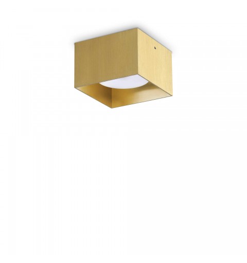 Ideal Lux SPIKE PL1 SQUARE OTTONE Mod. 317502 Lampada Da Soffitto 1 Luce