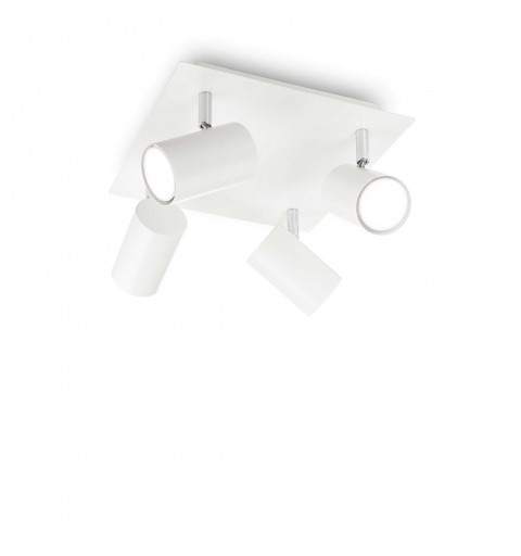 Ideal Lux SPOT PL4 BIANCO Mod. 156774 Lampada Da Soffitto 4 Luci