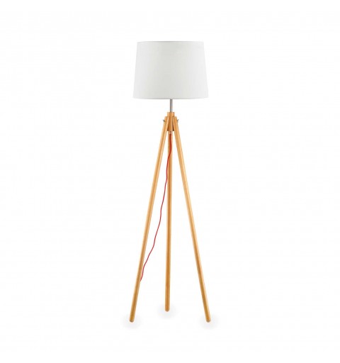 Ideal Lux YORK PT1 WOOD Mod. 089805 Lampada Da Terra 1 Luce