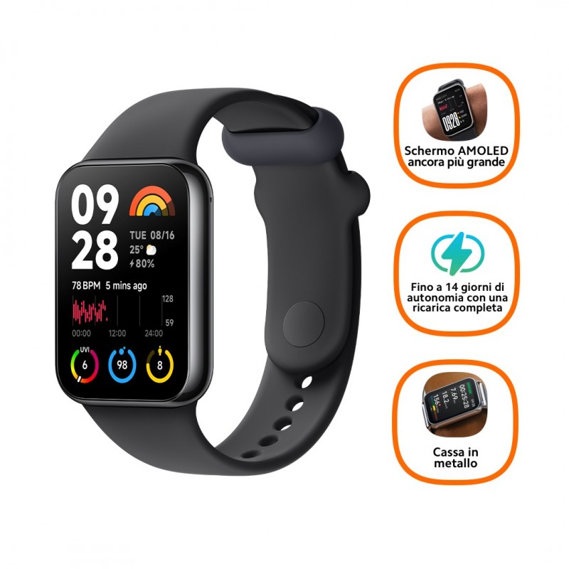 Xiaomi Smart Band 8 Pro AMOLED Aktivitäts-Trackerarmband 4,42 cm (1.74") Schwarz