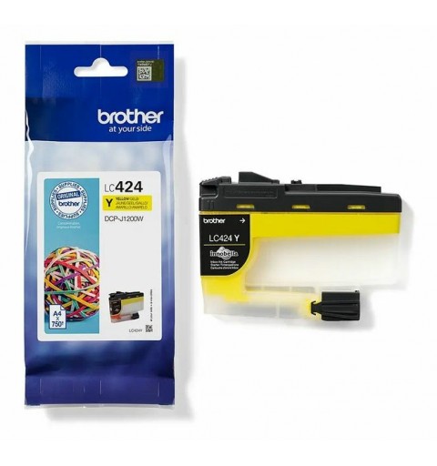 Brother LC-424Y cartucho de tinta 1 pieza(s) Original Amarillo