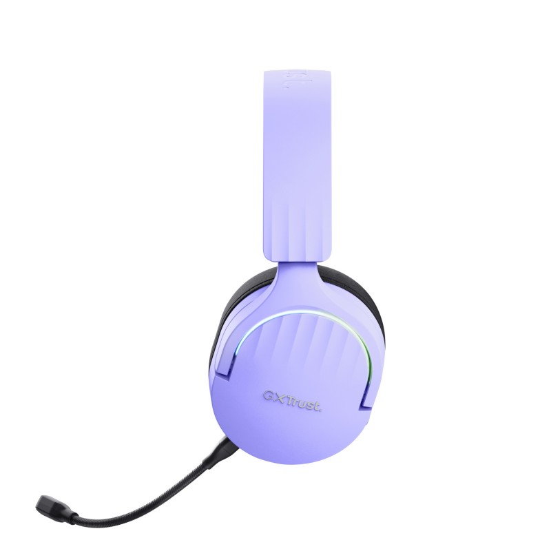 Trust GXT 491P FAYZO Casque Avec fil &sans fil Arceau Jouer USB Type-A Bluetooth Noir, Violet