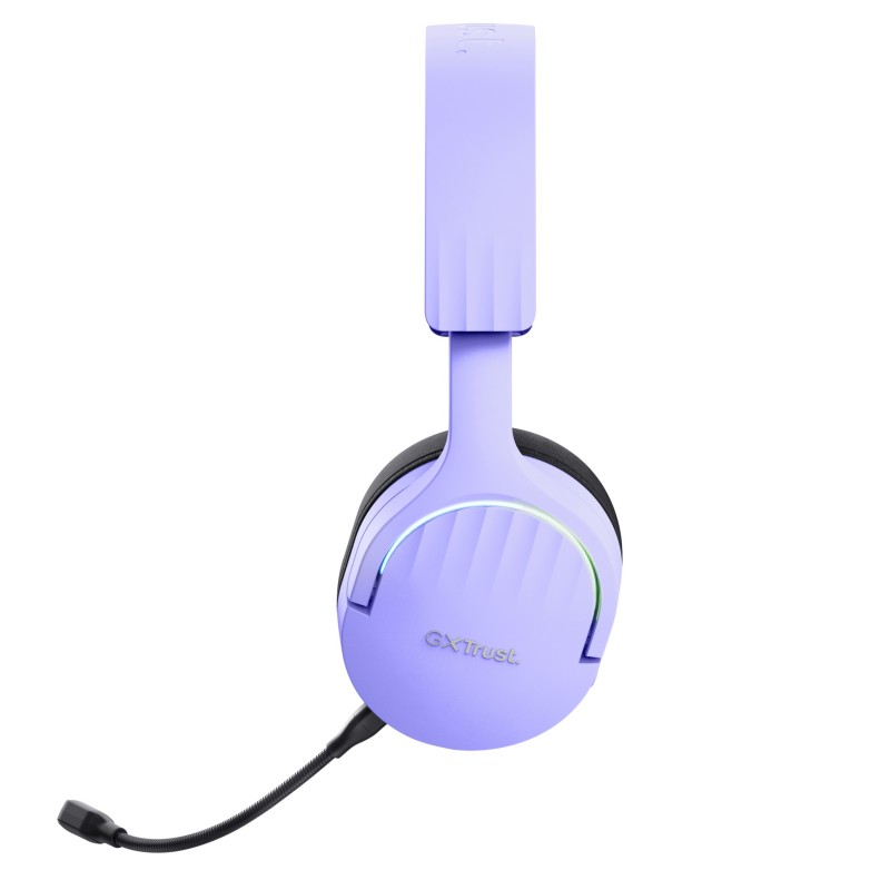 Trust GXT 491P FAYZO Casque Avec fil &sans fil Arceau Jouer USB Type-A Bluetooth Noir, Violet