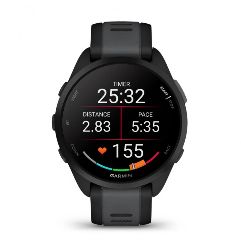 Garmin Forerunner 165 3,05 cm (1.2") AMOLED Digital 390 x 390 Pixel Touchscreen Schwarz GPS