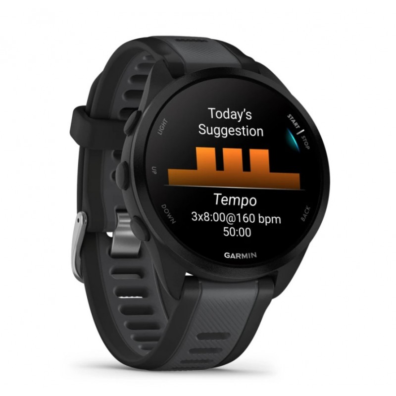 Garmin Forerunner 165 3,05 cm (1.2") AMOLED Digital 390 x 390 Pixel Touchscreen Schwarz GPS