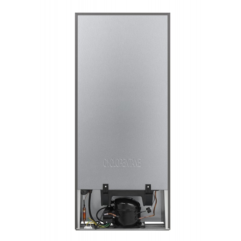 Hisense RR220D4BDE combi-fridge Freestanding 165 L E Silver