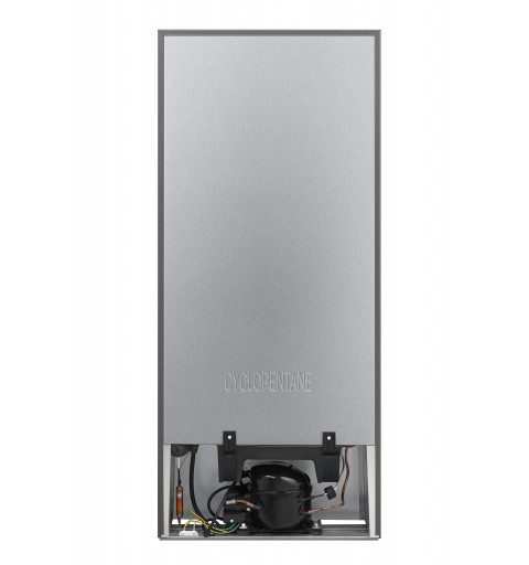 Hisense RR220D4BDE combi-fridge Freestanding 165 L E Silver