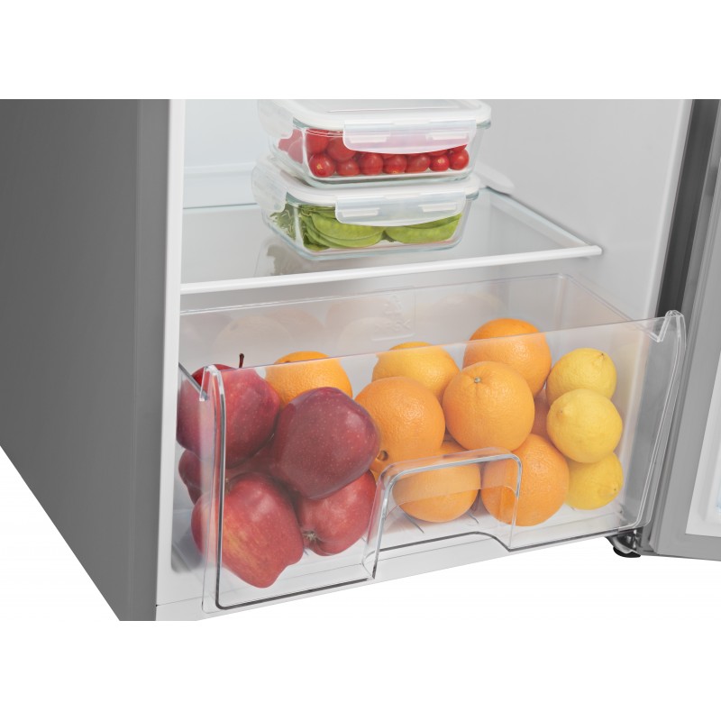 Hisense RR220D4BDE combi-fridge Freestanding 165 L E Silver