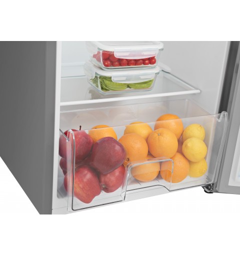 Hisense RR220D4BDE combi-fridge Freestanding 165 L E Silver