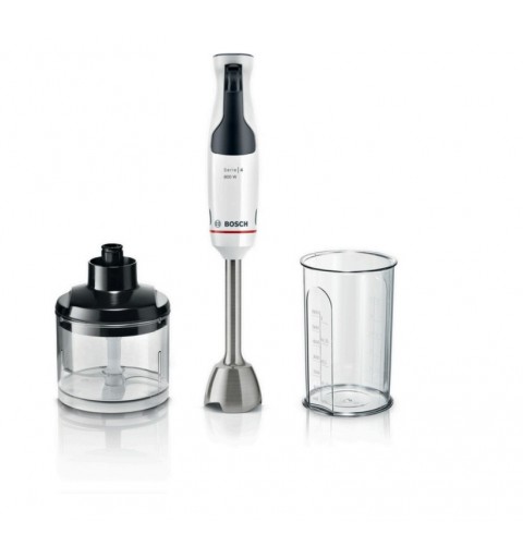 Bosch Serie 4 MSM4W420 blender 0.6 L Cooking blender 800 W Black, Transparent, White