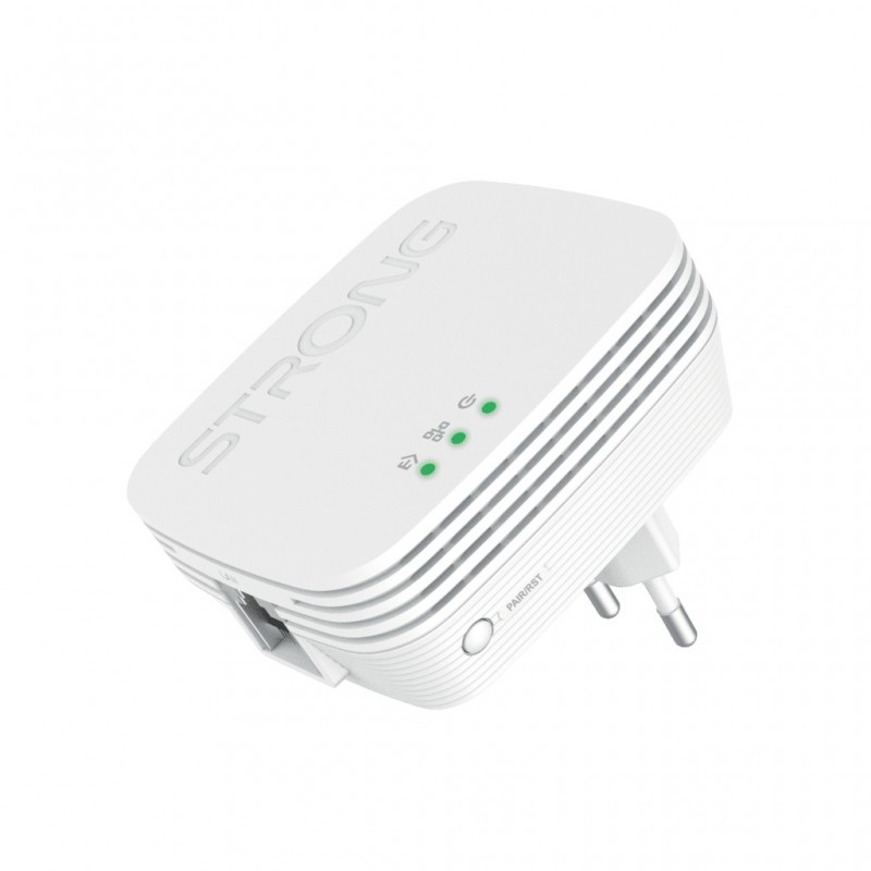 Strong POWERLWF600DUOMINI adaptador de red PowerLine 600 Mbit s Ethernet Wifi Blanco 2 pieza(s)