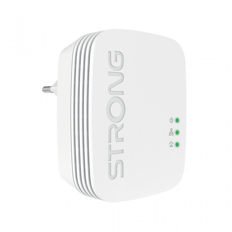 Strong POWERLWF600DUOMINI Adaptateur réseau CPL 600 Mbit s Ethernet LAN Wifi Blanc 2 pièce(s)