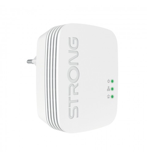 Strong POWERLWF600DUOMINI adaptador de red PowerLine 600 Mbit s Ethernet Wifi Blanco 2 pieza(s)