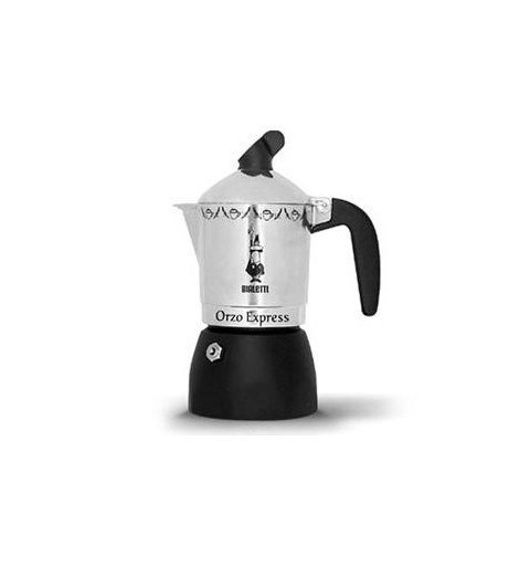 Bialetti Orzo Express Cafetière à moka Aluminium, Noir