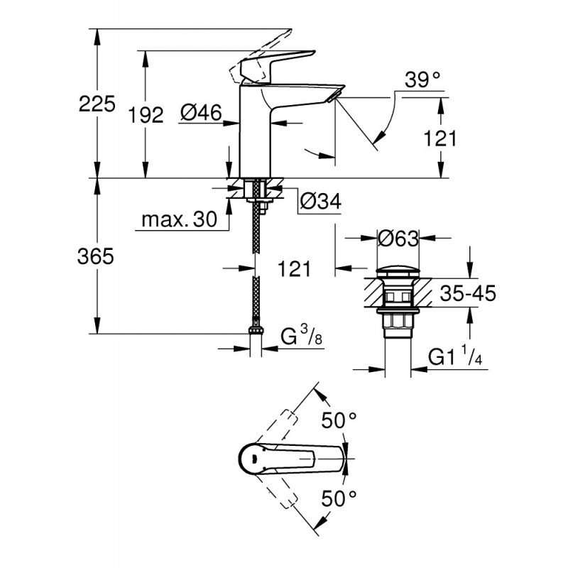 GROHE Start Negro