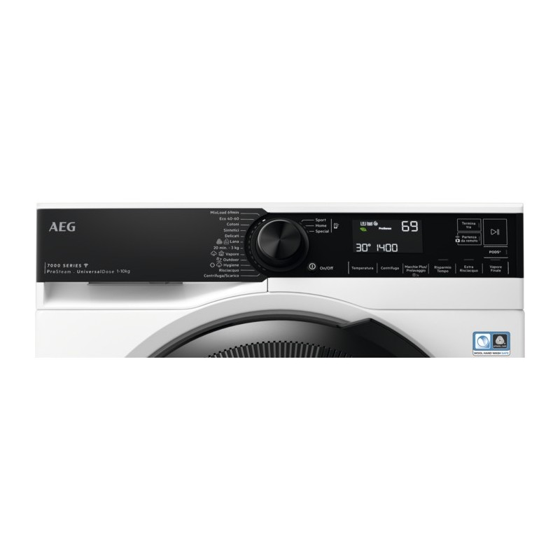 AEG Series 7000 LR7H14ABY lavadora Carga frontal 10 kg 1400 RPM Blanco