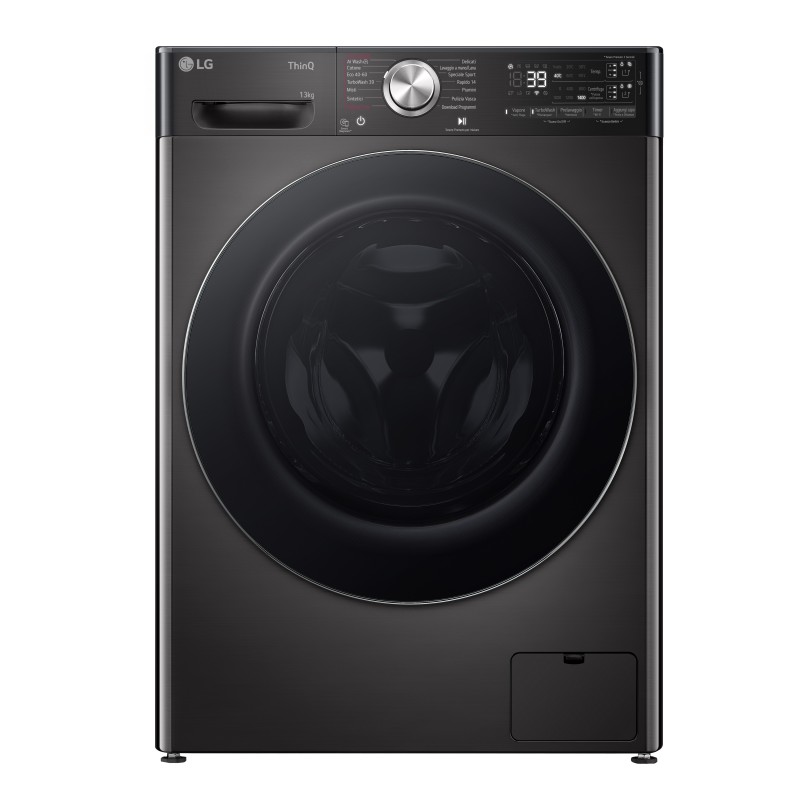 LG F4R9513TPBC lavadora Carga frontal 13 kg 1400 RPM Negro