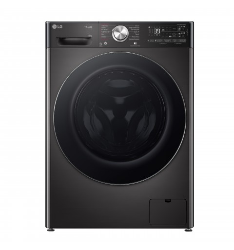 LG F4R9513TPBC machine à laver Charge avant 13 kg 1400 tr min Noir