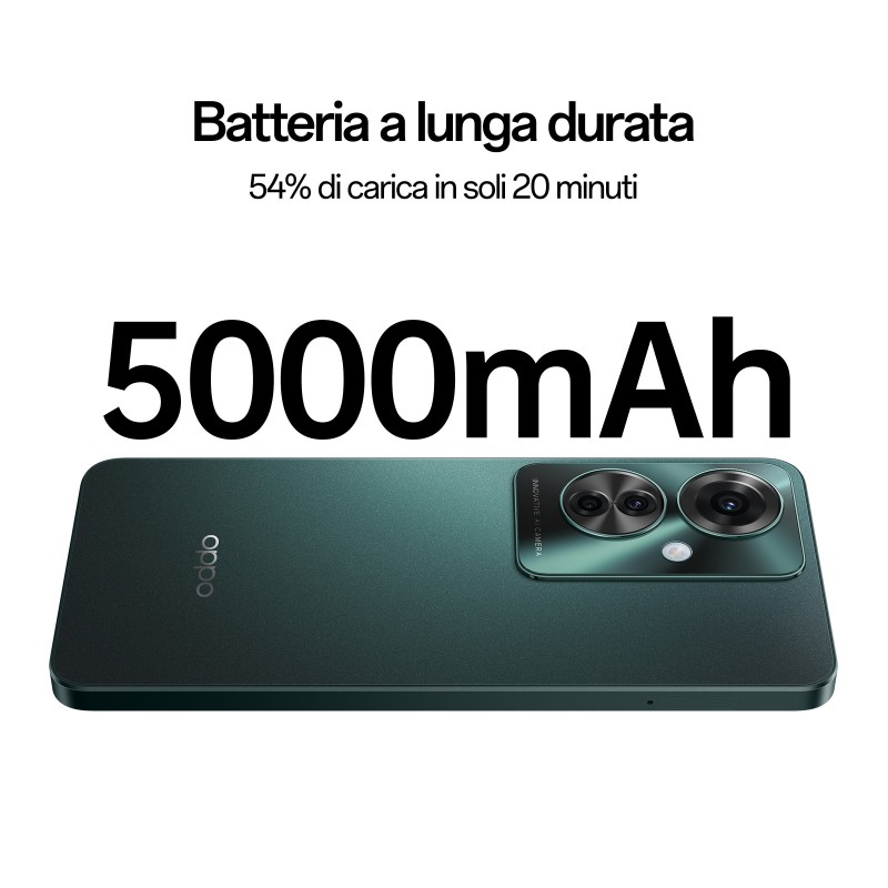 OPPO Reno 11 F 17 cm (6.7") Double SIM Android 14 5G USB Type-C 8 Go 256 Go 5000 mAh Vert