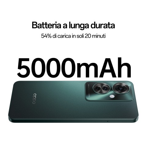 OPPO Reno 11 F 17 cm (6.7") Double SIM Android 14 5G USB Type-C 8 Go 256 Go 5000 mAh Vert