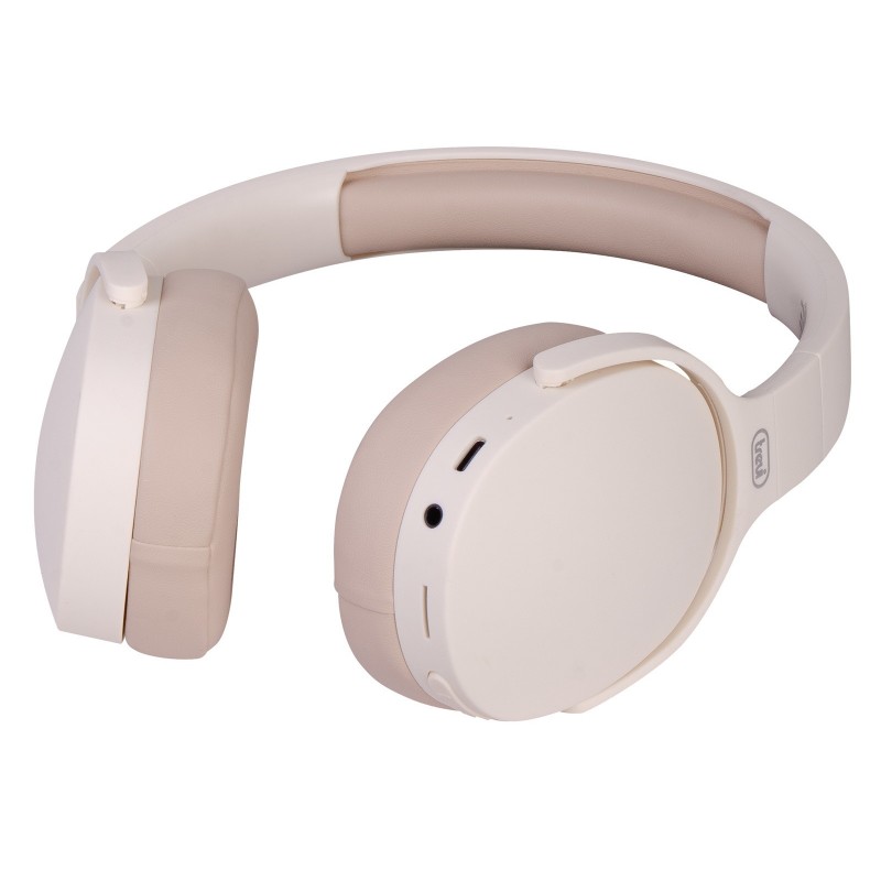 Trevi DJ DIGITAL STEREO WIRELESS HEADPHONES DJ 12E45 BT CREAM