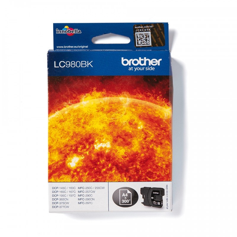 Brother LC-980BK cartucho de tinta 1 pieza(s) Original Negro