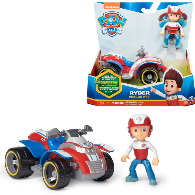 PAW Patrol , Rettungs-Quad mit Ryder-Figur (Sustainable Basic Vehicle Basis Fahrzeug)