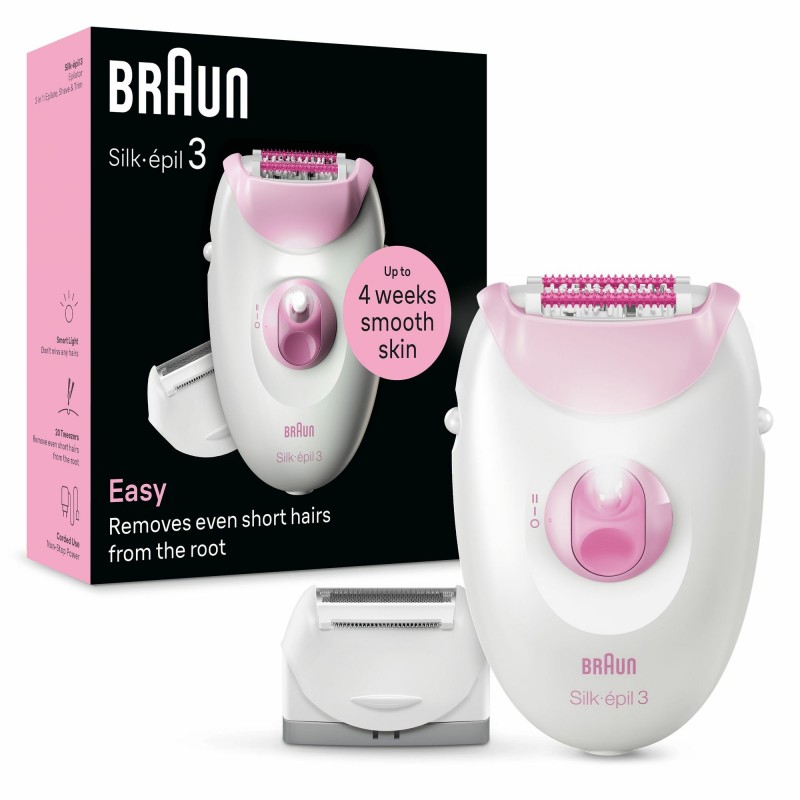 Braun Silk-épil 3 3-031 20 pinzas Rosa, Blanco