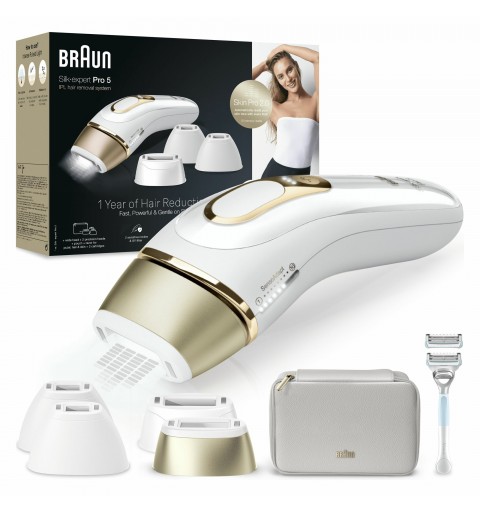 Braun Silk-expert Pro PL5356 Intense pulsed light (IPL) Gold, White