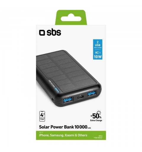 SBS TTBB10000SK batería externa 10000 mAh Negro