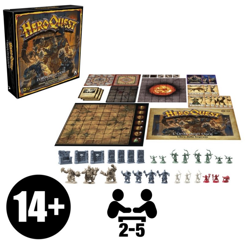 Hasbro Gaming Avalon Hill HeroQuest Juego de mesa Interpretación de roles