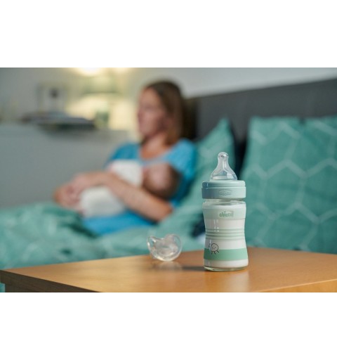 Chicco 00028711310000 feeding bottle 150 ml Green, White Glass