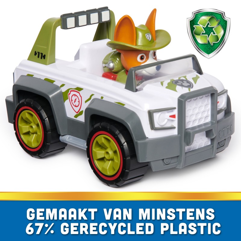 PAW Patrol , Veicolo Jungle Cruiser di Tracker, Veicolo e Personaggio Tracker, Giochi Bambini, 3+ anni