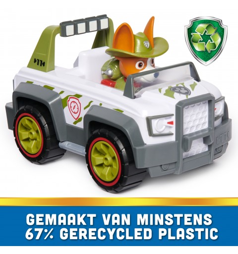 PAW Patrol , Veicolo Jungle Cruiser di Tracker, Veicolo e Personaggio Tracker, Giochi Bambini, 3+ anni