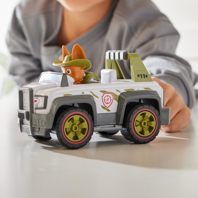 PAW Patrol - Pat Patrouille - VÉHICULE FIGURINE TRACKER- Voiture 15 cm Figurine Pat Patrouille À Collectionner - Pat Patrouille