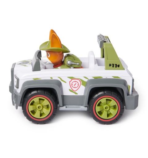 PAW Patrol , Tracker’s Jungle Cruiser, Toy Truck with Collectible Action Figure, Sustainably Minded Kids Toys for Boys & Girls