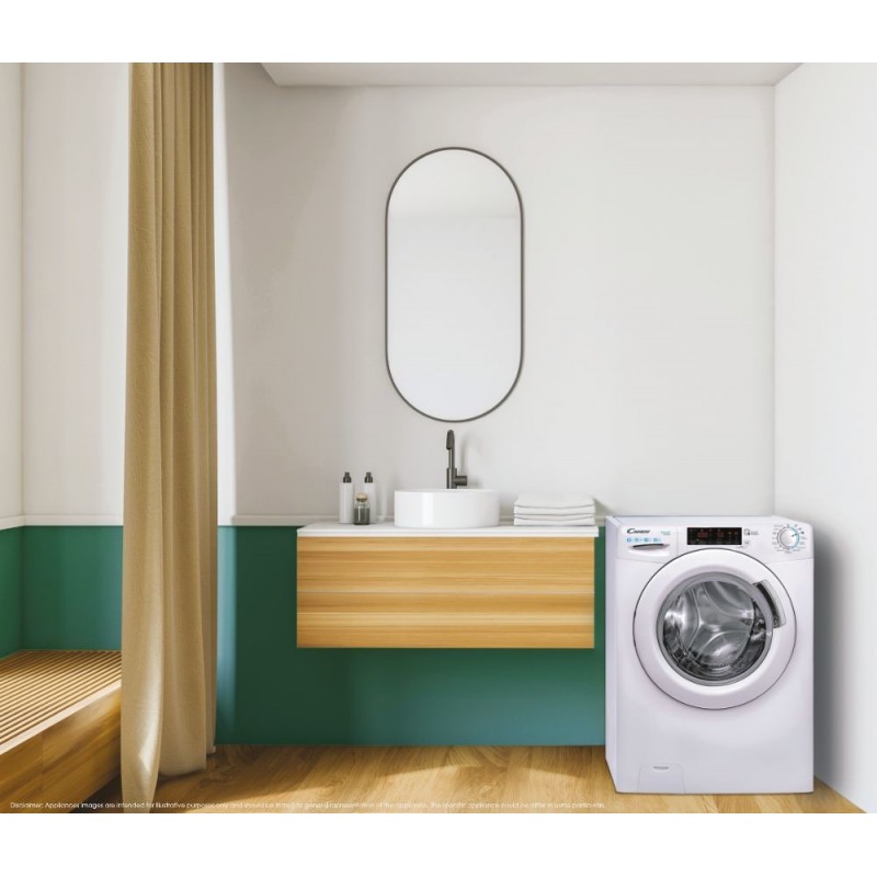 Candy Smart CS1292DW4-11 lavatrice Caricamento frontale 9 kg 1200 Giri min Bianco