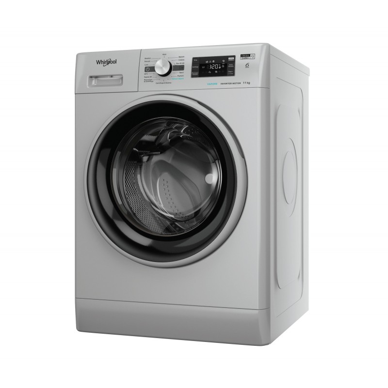 Whirlpool FFB 116 SILVER IT machine à laver Charge avant 11 kg 1400 tr min Argent