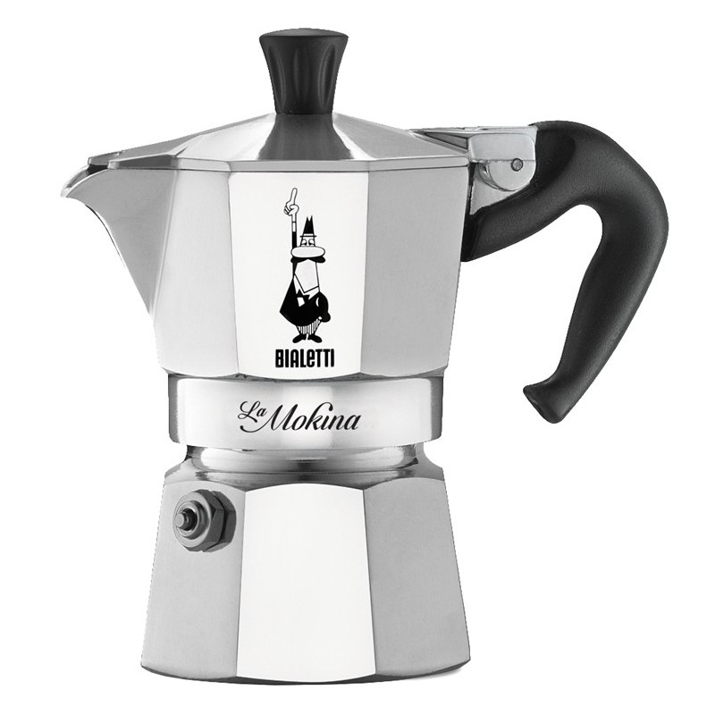 Bialetti 0002380 machine à café manuelle Cafetière à moka 0,4 L Acier inoxydable