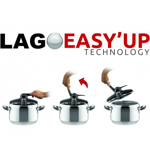 Lagostina Mia Lagoeasy'up 7 L Acier inoxydable