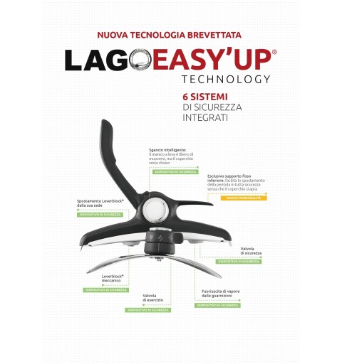 Lagostina Mia Lagoeasy'up 5 L Acero inoxidable