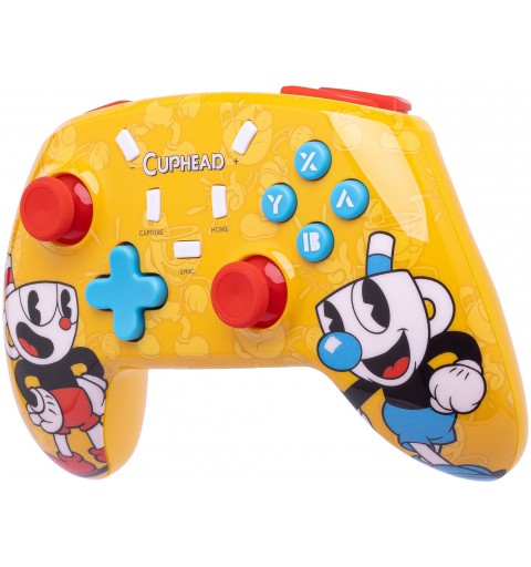 Qubick ACSW0242 Gaming-Controller Gelb Bluetooth USB Gamepad Analog Digital Nintendo Switch, Nintendo Switch Lite, Nintendo