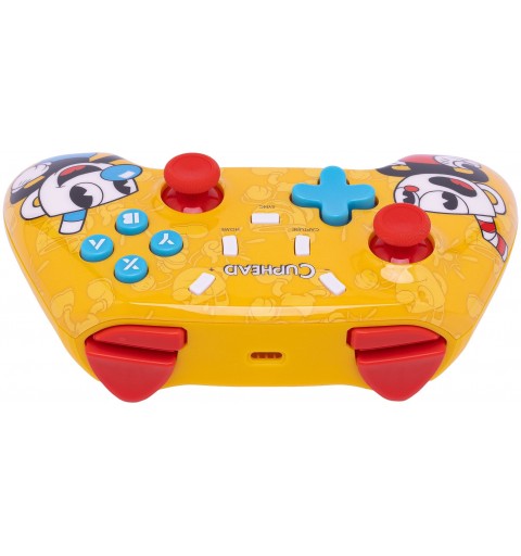 Qubick ACSW0242 accessoire de jeux vidéo Jaune Bluetooth USB Manette de jeu Analogique Numérique Nintendo Switch, Nintendo