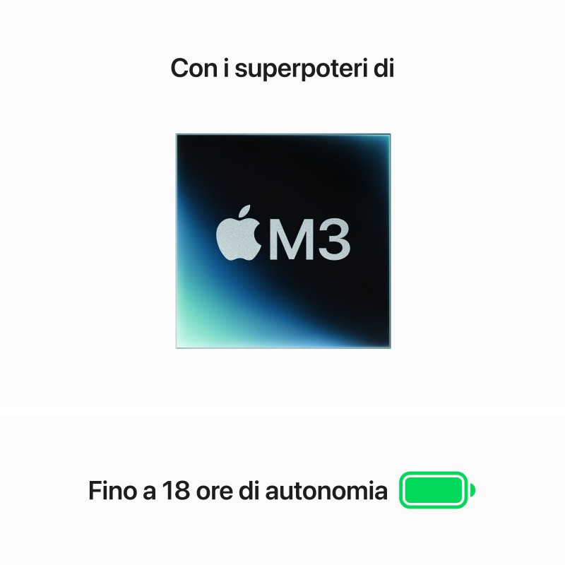 Apple MacBook Air Apple M M3 Laptop 34,5 cm (13.6") 8 GB 512 GB SSD Wi-Fi 6E (802.11ax) macOS Sonoma Blau