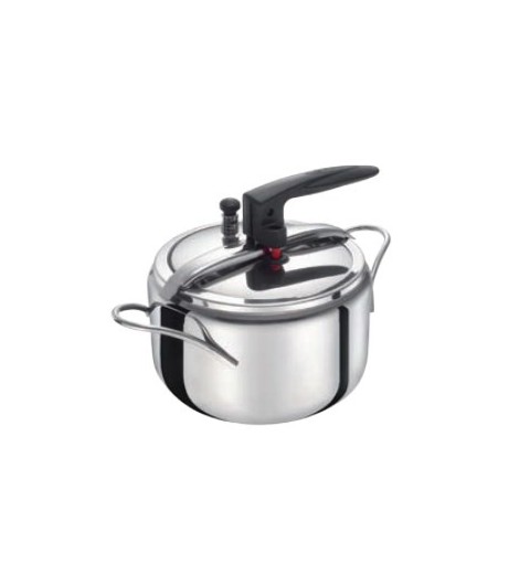 Bialetti Y0DVPP0225 autocuiseur pour cuisinière 5 L Noir, Acier inoxydable