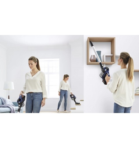 Bosch Serie 6 BCS611P4A aspirateur balai et balai électrique Batterie Sec Filtre hygiénique Sans sac 0,3 L Noir 2,5 Ah