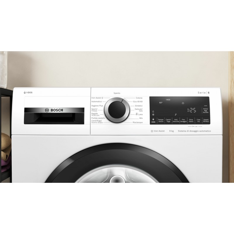 Bosch Serie 6 WGG244F0II machine à laver Charge avant 9 kg 1400 tr min Blanc