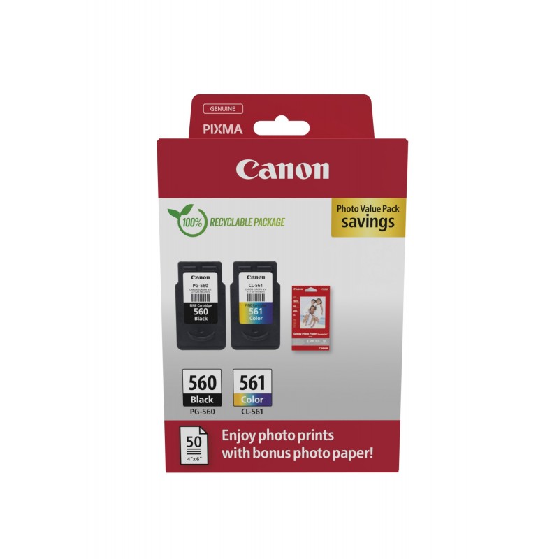 Canon 3713C008 ink cartridge 2 pc(s) Original Black, Cyan, Magenta, Yellow